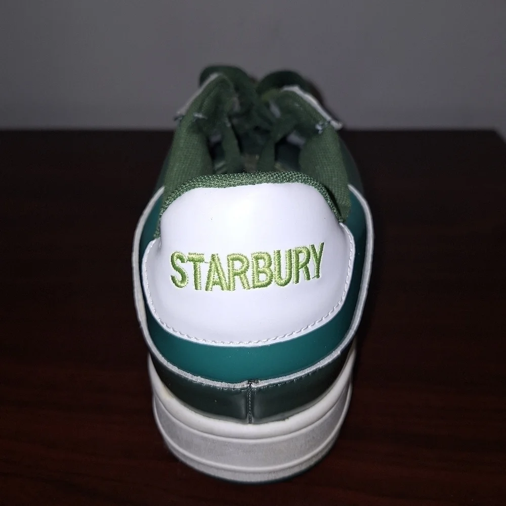 A pair of Starbury men's size 14 green sneakers. They're in excellent condition